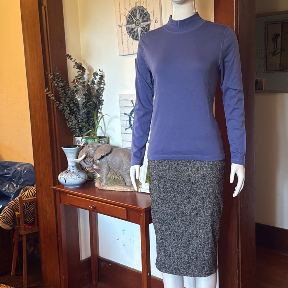 NWT northern reflections size small cotton Women's Blue/purple Long Sleeve Top